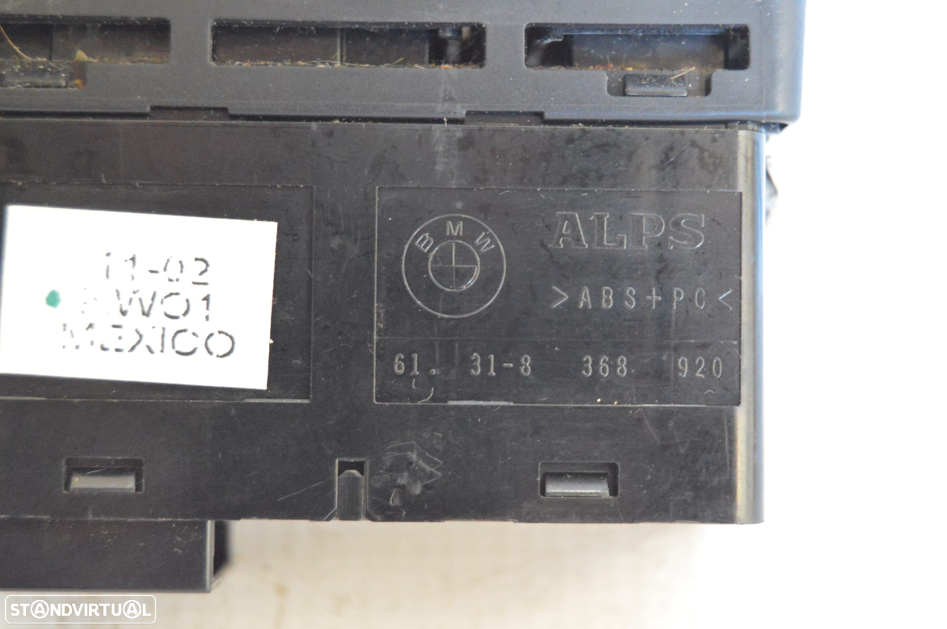 MODULO SWITCH COMANDO COMUTADOR BOTÃO LUZ LUZES EMERGENCIA 4 QUATRO PISCAS PISCA URGENCIA FECHO CENTRAL 61318368920 6131 8368920 BMW SERIE 3 E46 325i 192CV M54B25 SERIE 5 E60 E61 - 5