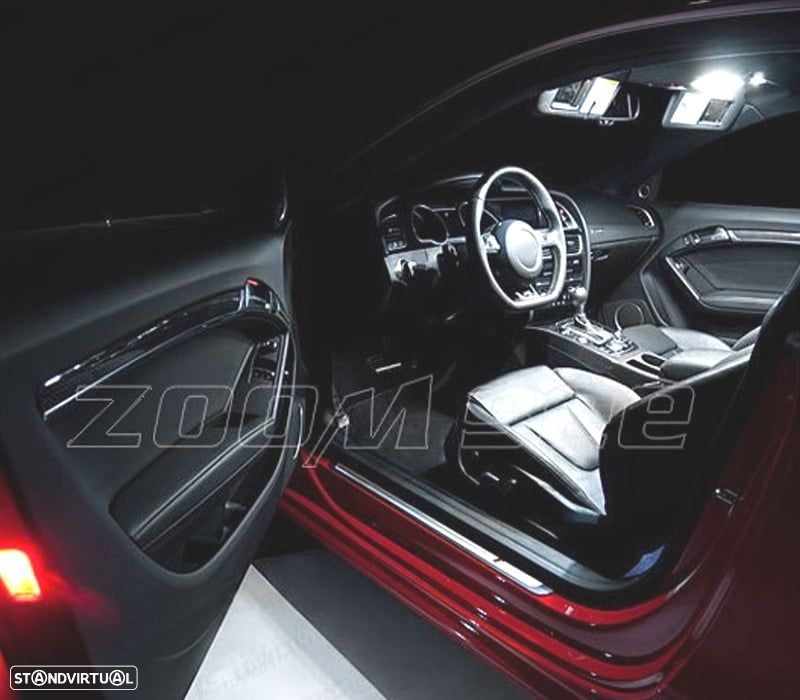 KIT COMPLETO 16 LAMPADAS LED INTERIOR PARA AUDI A5 S5 RS5 B8 08-15 - 3