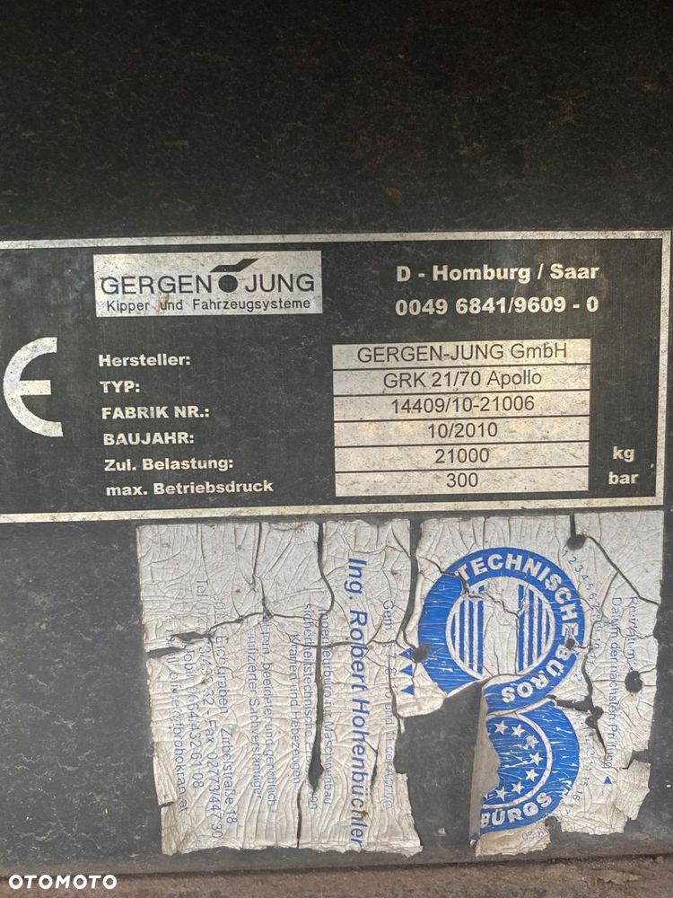 ZABUDOWA HAKOWA HAKOWIEC GERGEN JUNG GRK 21/70 APOLLO - 7