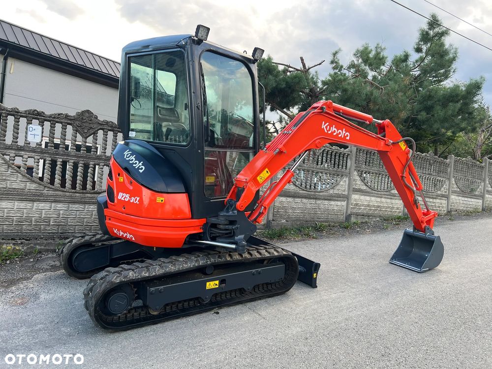Kubota U25-3α | Minikoparka KUBOTA U25 | Zerowy Obrys | Waga 3 Tony | Mini Koparka 2.5 Tony | - 12