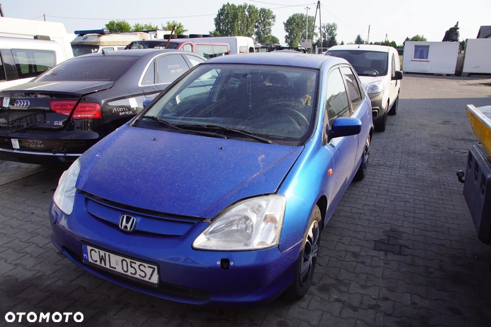 Auto na części - Honda Civic VII 1.7 CTDI 100 KM 4EE2 61MD4 B520P 2002R Silnik Skrzynia Drzwi Maska Błotnik Zderzak Klapa Lampa Lusterko Klamka Szyba Deska Kokpit Sterownik Moduł Czujnik Licznik Panel Kierownica - 1