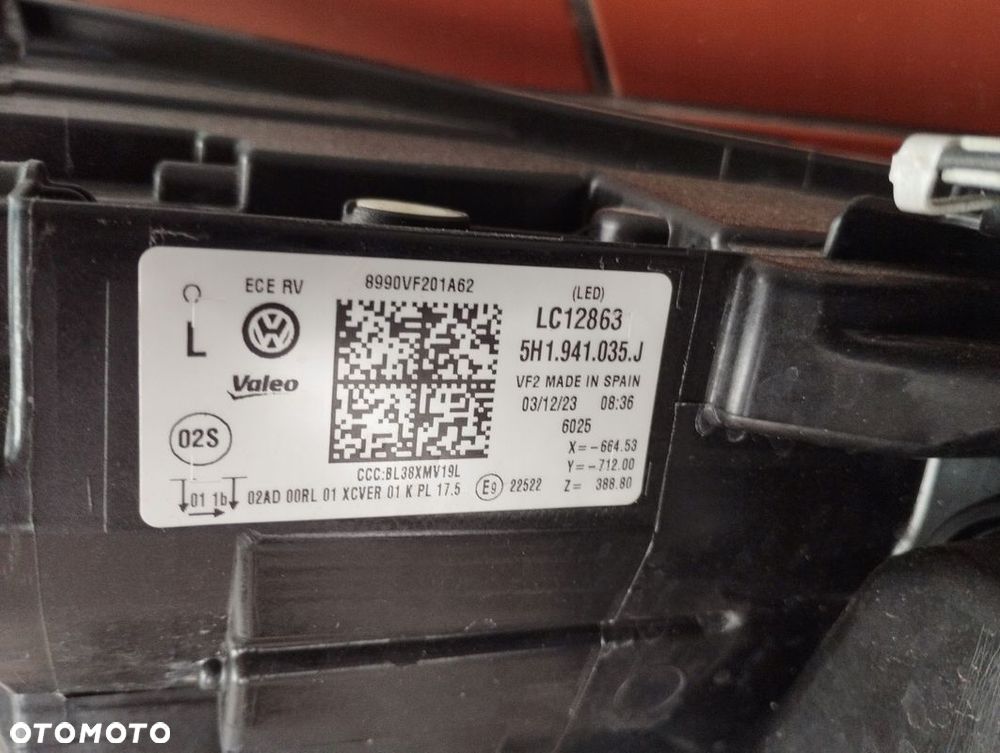 Lampa lewa FULL LED VW Golf VIII 8 5H 5H1 5H1941035J - 7