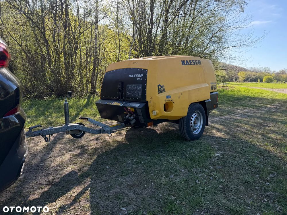 Kubota Kaeser M52 Kompresor Śrubowy Sprężarka 5,7m3. Przyczepka jezdna do rejestracji jako pojazd. 2018 rok. Regulacja ciśnienia bar od 3-8. Silnik Kubota 4cylindry. 50km. Potężna moc. Sprowadzony z Norwegii. Maszyna jak Nowa z Salonu! 1340 mtg. Okazja. Zadbana Maszyna. Dokumenty do rejestracji, książka KAESER - 10