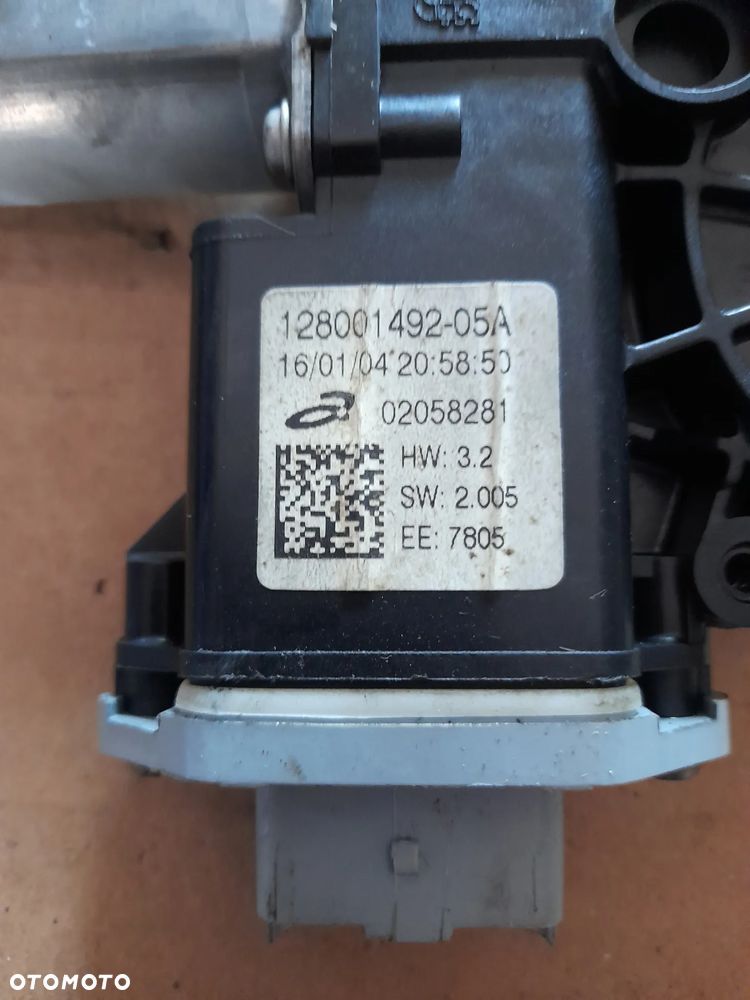 Silniczek podnoszenia szyby lewy przedni przód Dacia Duster I lift 128001502-B - 4