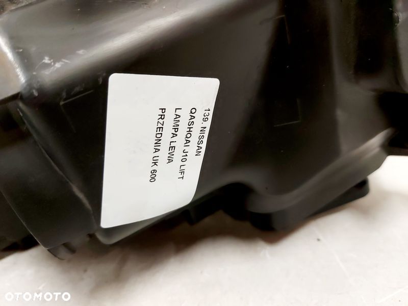 nissan qashqai i 1 j10 lift lampa lewy przód lewa przednia reflektor uk - 7