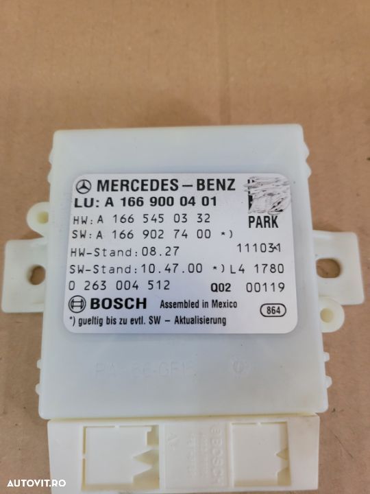 Modul Calculator Senzori Parcare Parktronic Mercedes ML GLE W166 X166 An 2011-2018 Cod A1669000401 - 3