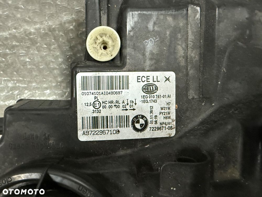 LAMPY LEWA PRAWA BMW 1 F20 ZWYKŁE H7 PRZED LIFTEM 7229671 7229672 - 6