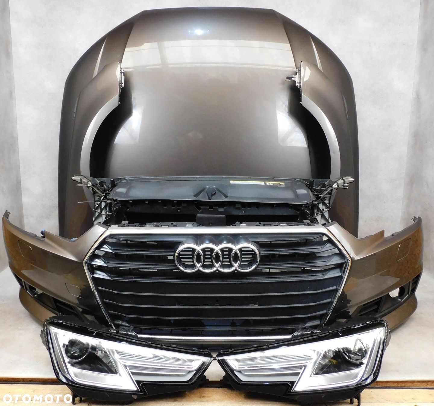 AUDI A4 B9 8W KOMPLETNY PRZÓD ZDERZAK LAMPY MASKA PAS - 1