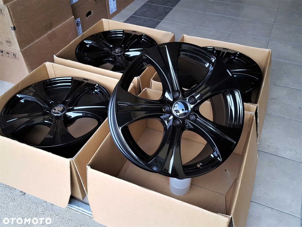 Alufelgi 18 5x112 Skoda Octavia Superb Kodiaq Karoq Czarne ! 630# - 2