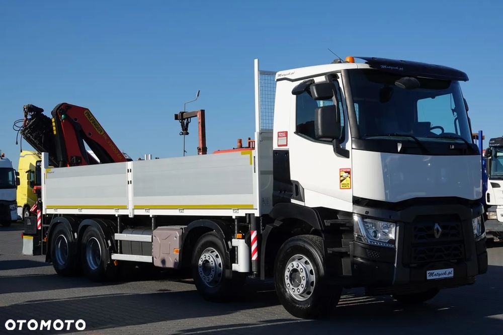 Renault C 430 / 8x4 / SKRZYNIOWY 7 M + HDS PALFINGER 33002 -wysów: 14,5 M / UDŹWIG 9800 KG / STEROWANIE RADIOWE / ROTATOR / EURO 6 - 10