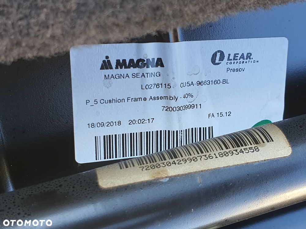 KANAPA TYL OPARCIE ZAPINKA FORD KUGA II MK2 LIFT  VIGNALE EUROPA - 18