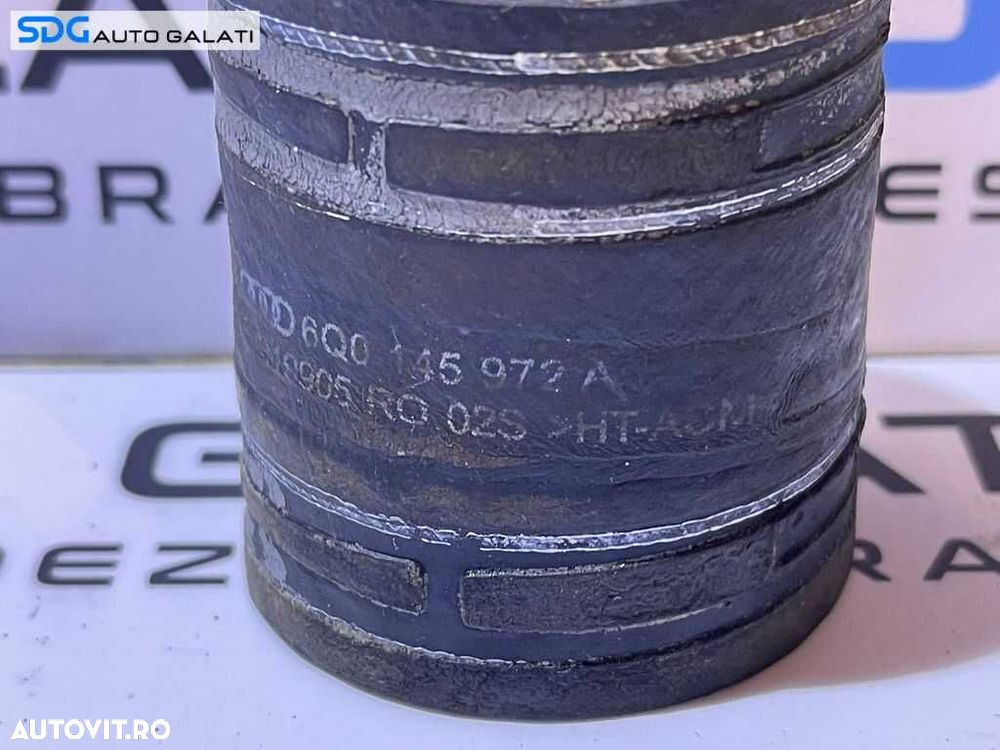 Furtun Conducta Presiune Aer Turbo Turbina Turbosuflanta Skoda Fabia 2 1.4 TDI BNV BNM 2007 - 2014 Cod 6Q0145972A [D0685] - 2