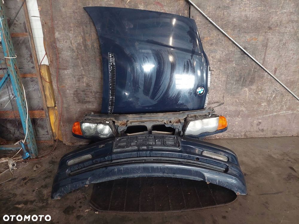 KOMPLETNY PRZÓD MASKA ZDERZAK LAMPY BMW E46 263/5 DUNKELBLAU - 1