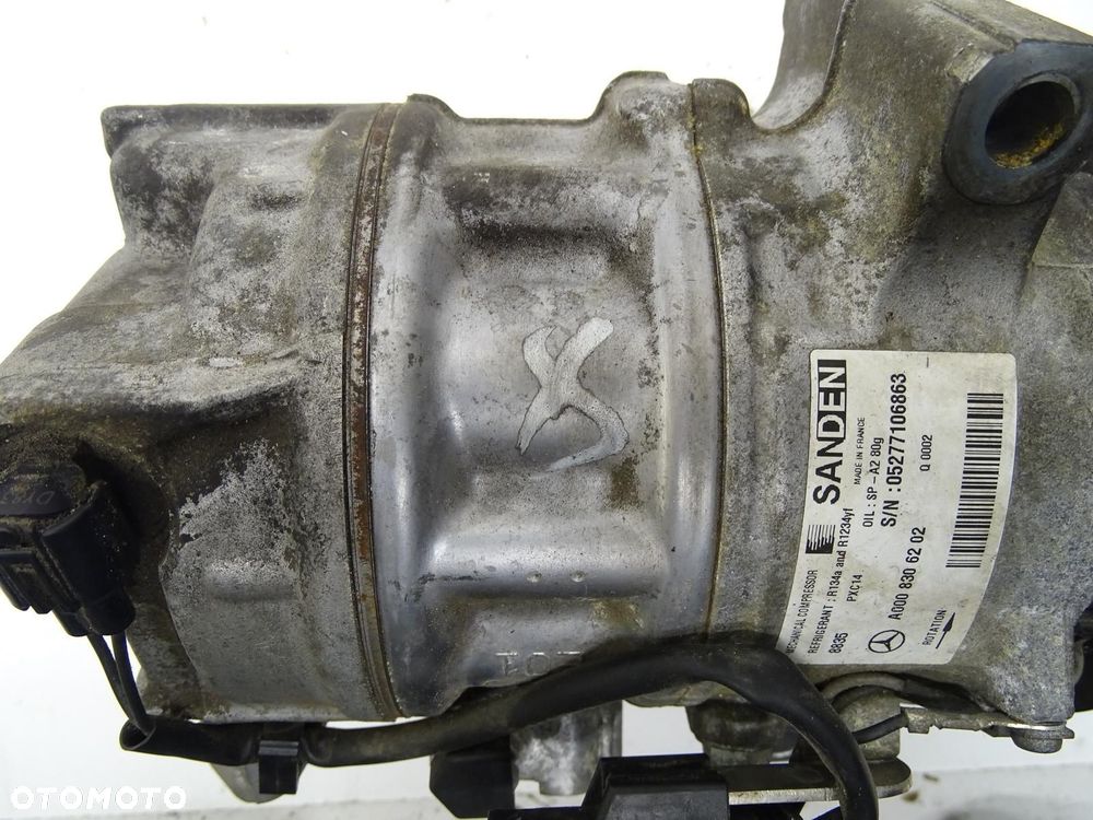 SPRĘŻARKA KOMPRESOR KLIMATYZACJI A0008306202 MERCEDES W177 1.5 CDI A KLASA - 10