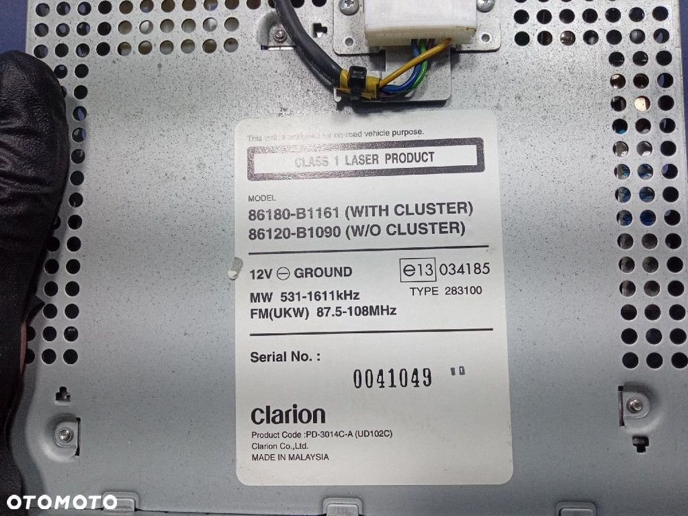 DAIHATSU SIRION II 04-10 RADIO CD FABRYCZNE OEM 86180-B1161 - 6