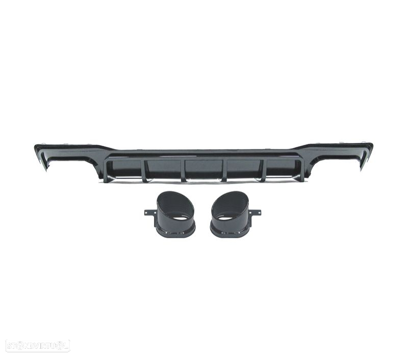 DIFUSOR AUDI A7 19-23 LOOK RS7 PRETO BRILHANTE - 2