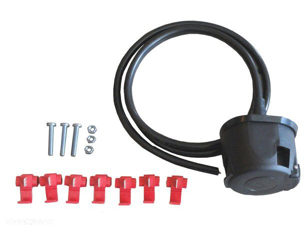 DACIA DOKKER 2012 do 2021 HAK HOLOWNICZY + WIĄZKA + GNIAZDO 7 PIN + ADAPTER 7P1/3PIN - 9