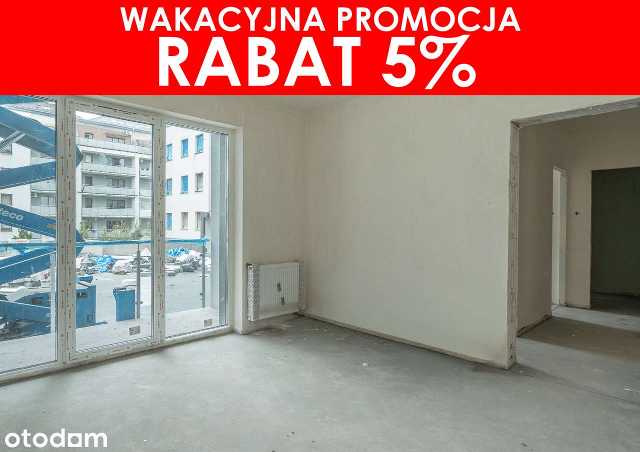 RABAT 5% - mieszkanie 2-pok. z oddzielną kuchnią i dużym balkonem!