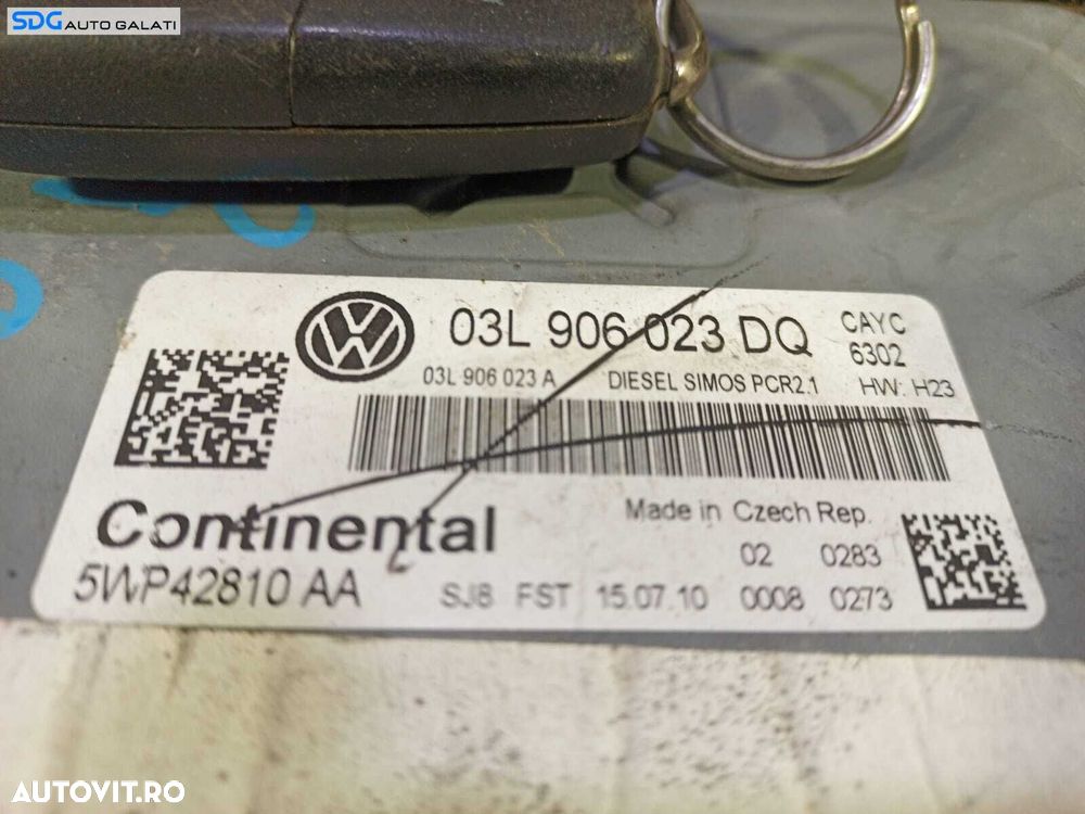 ECU Calculator Motor Volkswagen Audi Seat 1.6 TDI 1.6 CAY CAYC 2008 - 2014 Cod 03L906023DQ 03L906023A [L1640.1] - 1