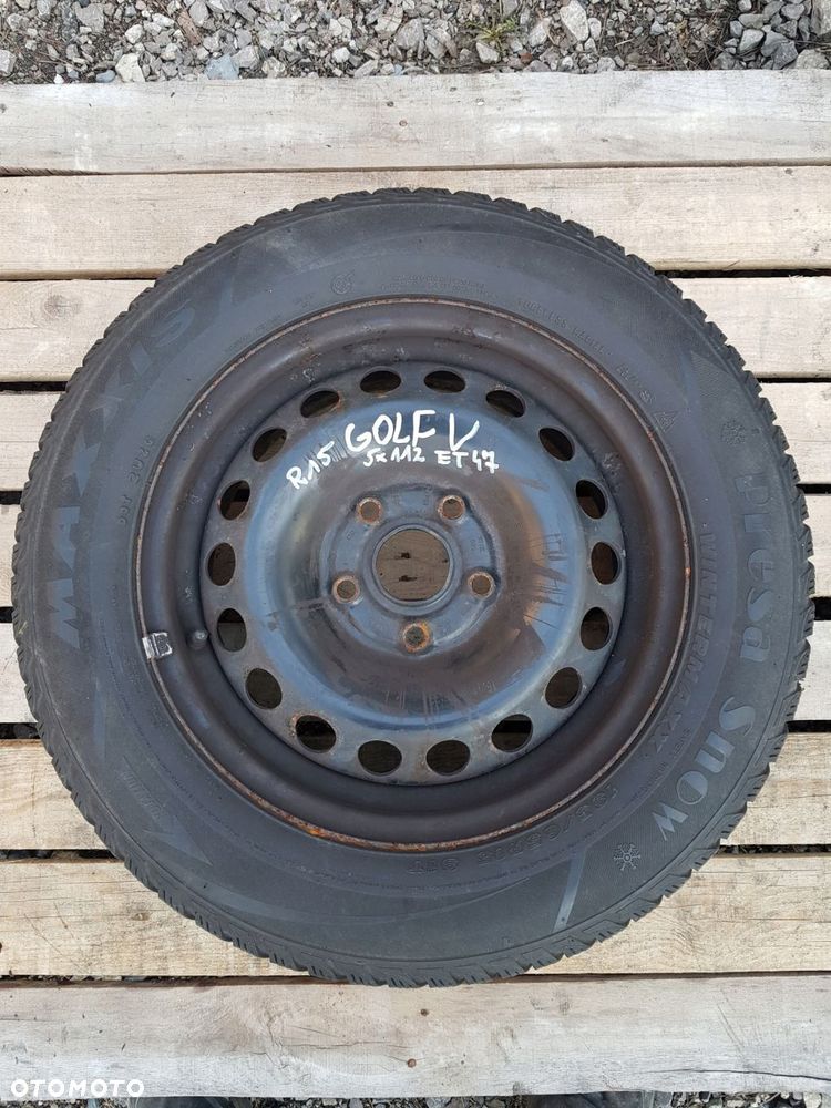 koło zapasowe vw skoda audi 15" 5x112 et47 195/65 - 1
