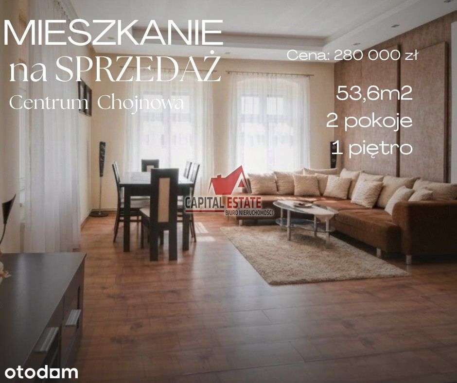 Mieszkanie 1 Piętro| 2 Pokoje| Centrum Chojnowa