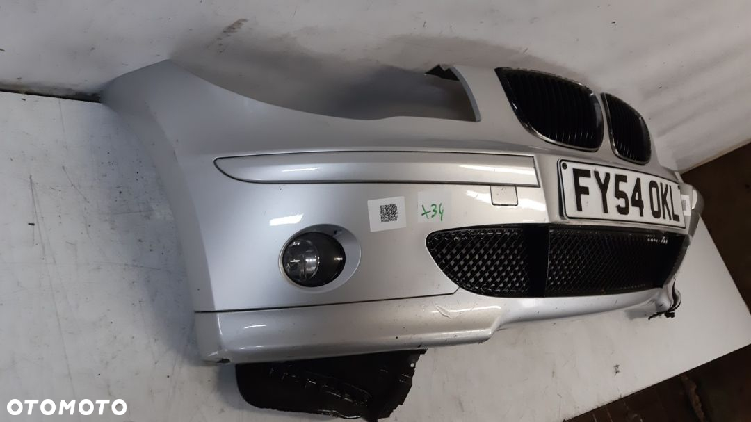 + ZDERZAK PRZÓD PRZEDNI DO BMW 1 I E87 TITANSILBER SREBRNY HALOGENY USZKODZONY ! - 5