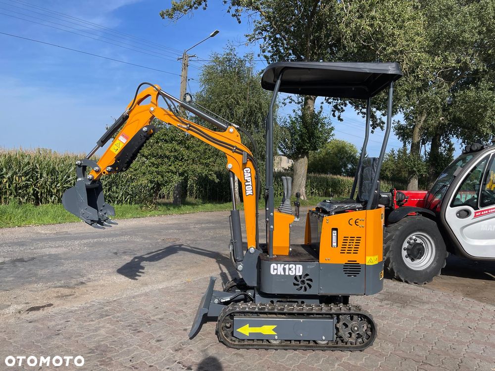 Inny Minikoparka CAPTOK CK13D NOWA KOPARKA 1.3 TONY 2026 ROK RATY/LEASING - Szybka decyzja ! Łyżka, Joystick, Ścisk mechaniczny z przodu SUPER STAN - 2