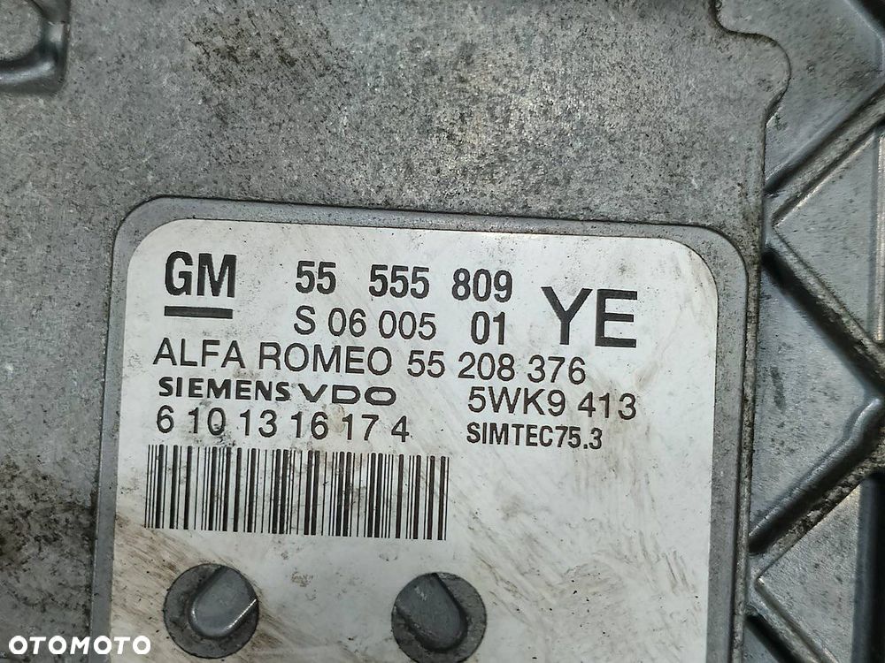 KOMPUTER, STEROWNIK ALFA ROMEO 159 55555809 6101316174 S0600501 YE 1.8 16V - 3