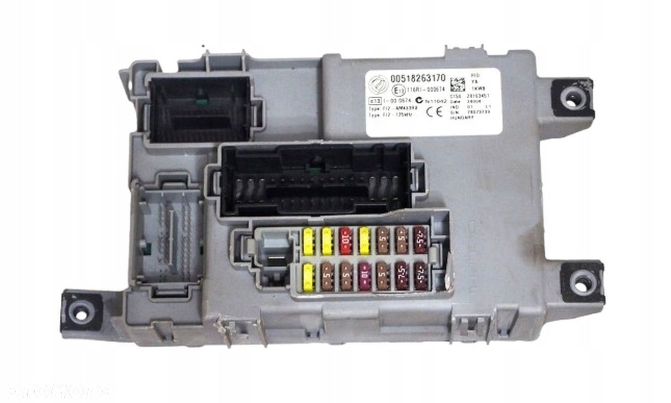MODUŁ BSI SKRZYNKA BEZPIECZNIKÓW FIAT GRANDE PUNTO 00518263170 - 1