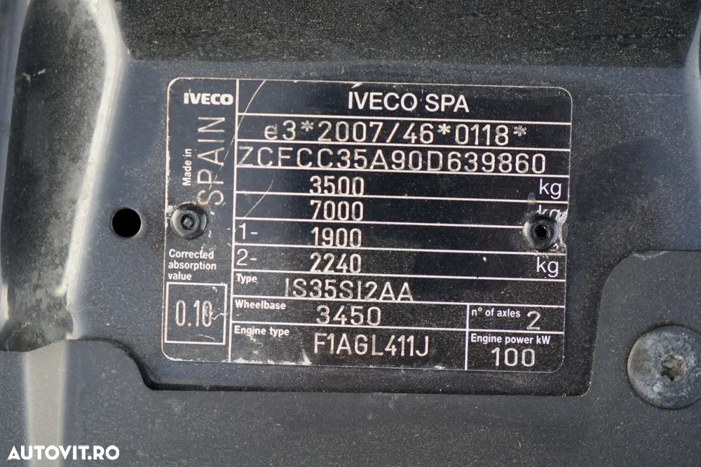 Iveco DAILY 35-140 / Platformă autotractivă / MULTITEL 160 ALUMINIU / 4 STABILIZATOARE / MANUALĂ / 2017 - 38
