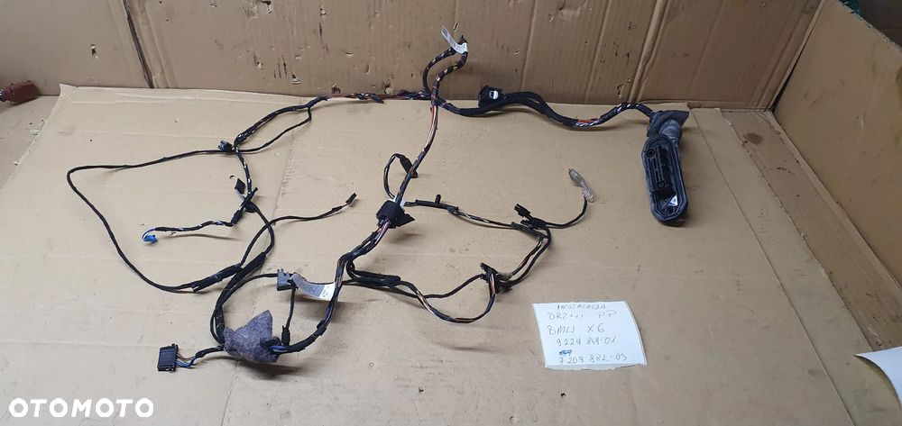 Wiązka instalacja drzwi prawy przód BMW X6 E71 7209882 9229849 - 9