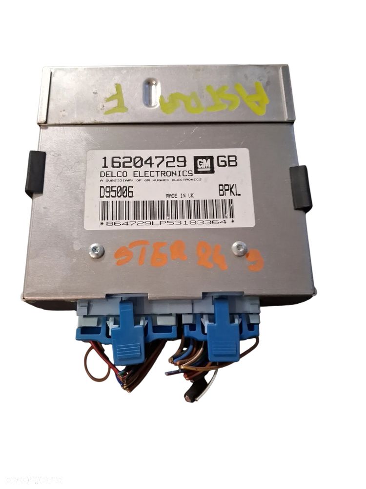 Sterownik KOMPUTER SILNIKA ECU  OPEL ASTRA F 16204729 - 1