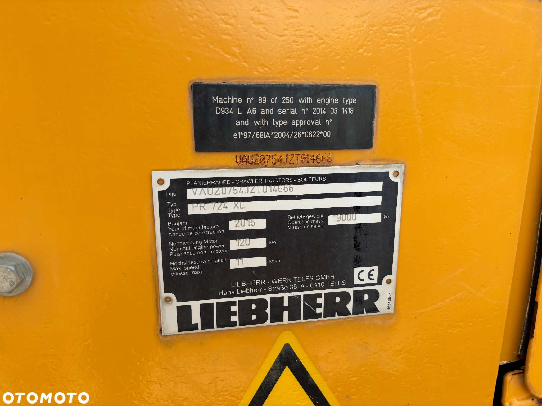 Liebherr 724 XL rok prod 2015,Pług 6poz TRIMBLE 3D Niwelacja 19ton - 6
