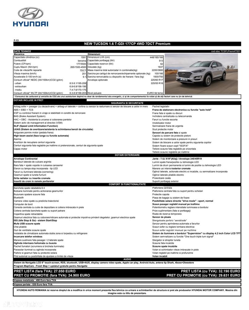 Hyundai Tucson 1.6 T-GDi 4WD 7DCT Premium - 9