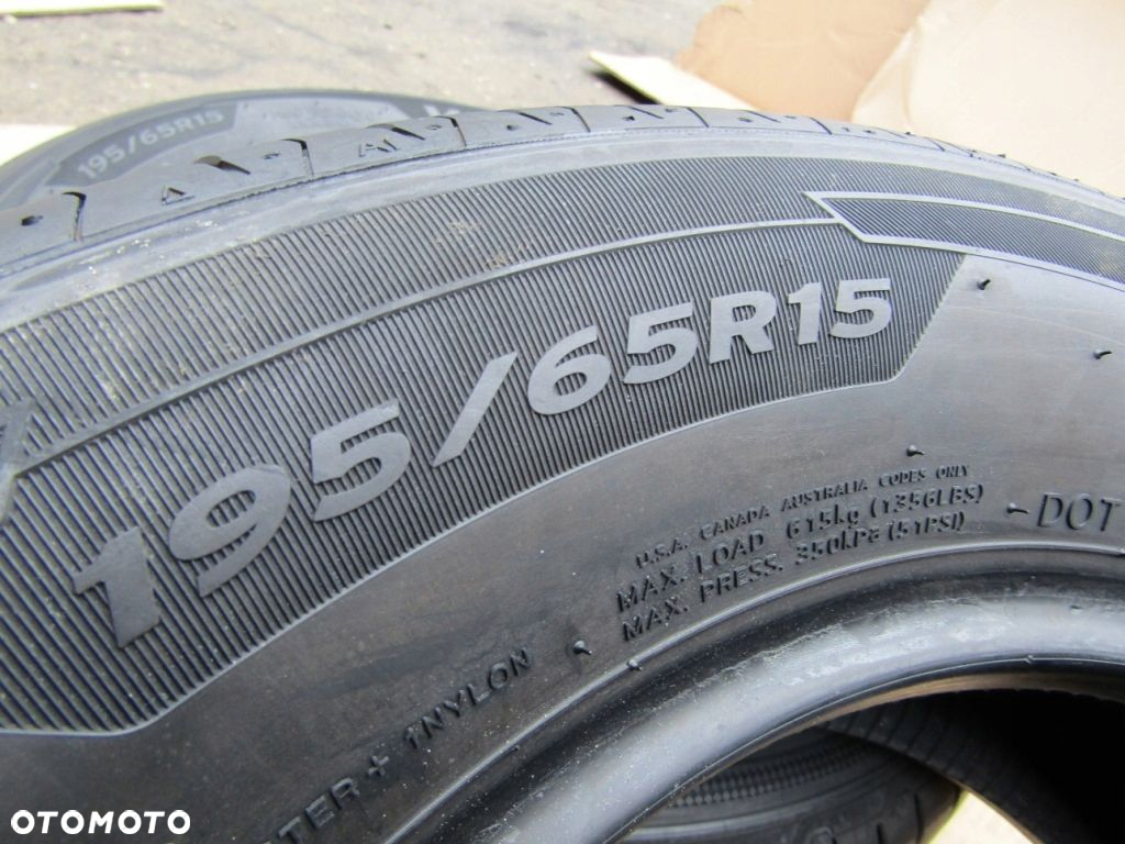 4x Opony 195/65 15 91H Hankook / LETNIE / 7,5 mm - 15