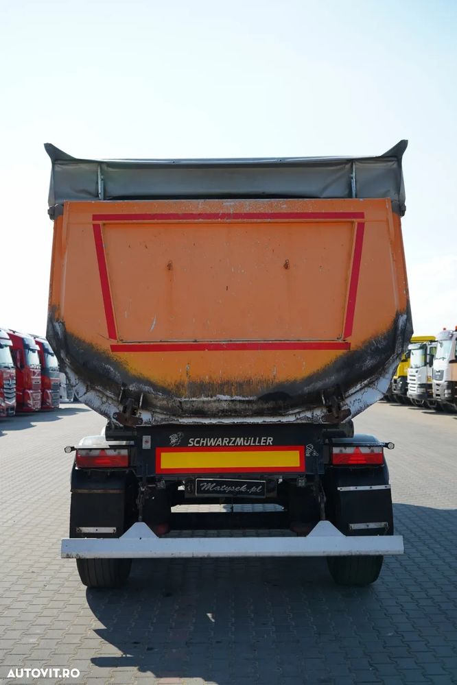 Schwarzmuller BASCĂLĂTOR TERMIC / PENTRU ASFALT / 25 m³ / BACĂLĂTOR / AXĂ RIDICATĂ / SAF / PRELATĂ ELECTRICĂ - 5