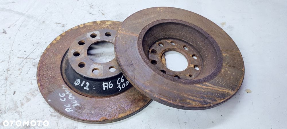 TARCZA TARCZE HAMULCOWE TYŁ AUDI A6 C6 300 MM - 3