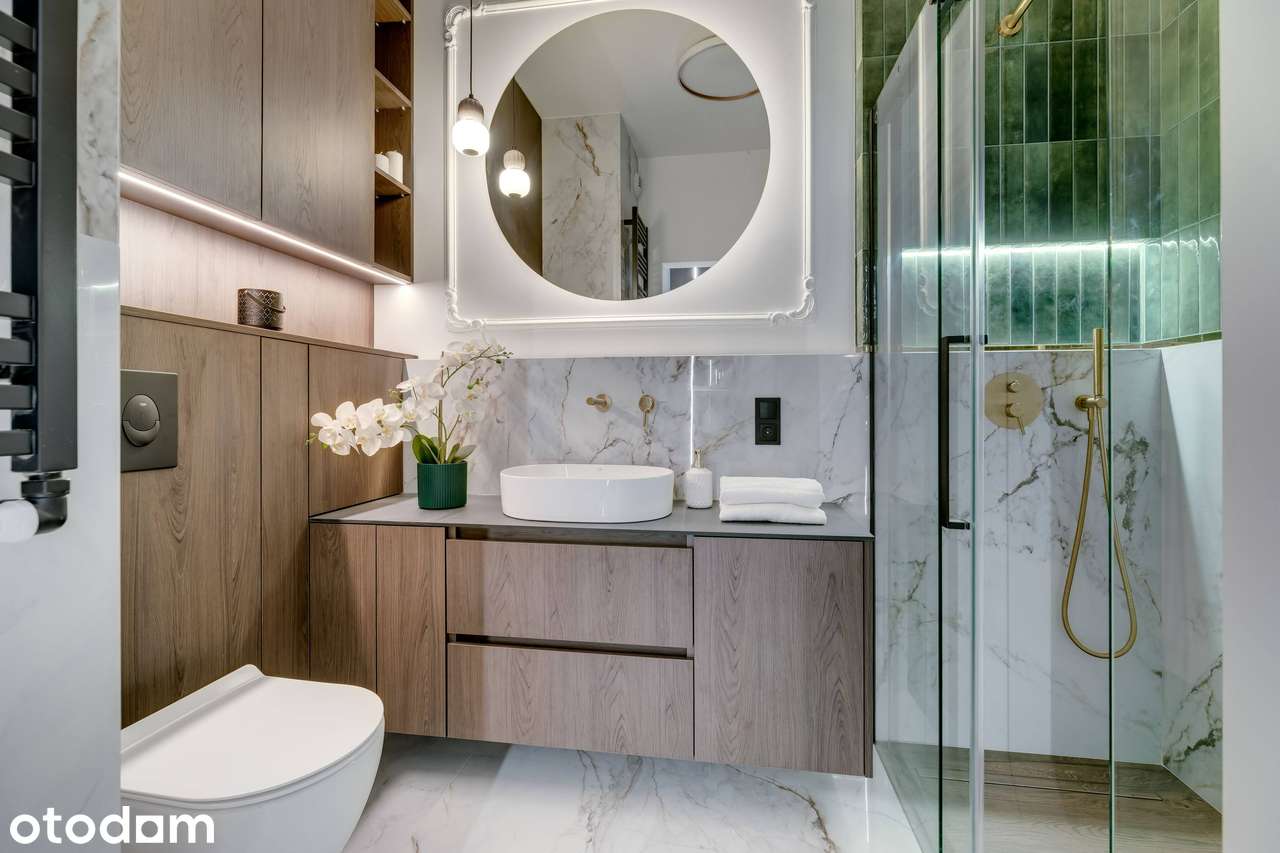 Wyjątkowy apartament 44 m² z garderobą, balkonem i widokiem na park