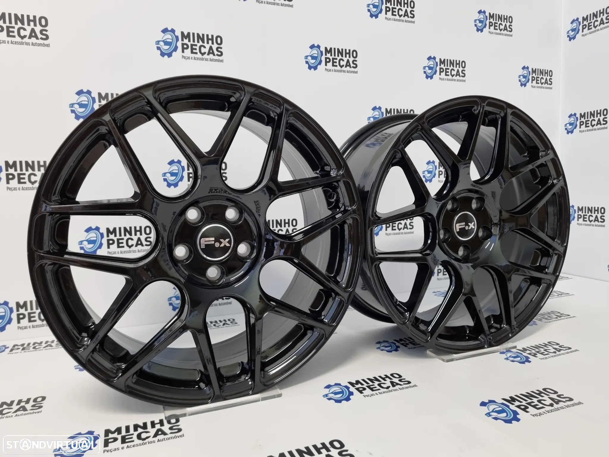 Jantes FOX PF3 em 17 Preto Brilho (5x100) - 2