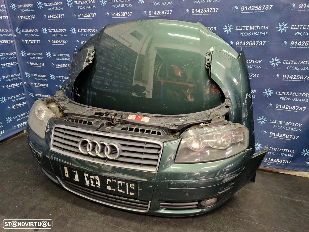 Frente completa usada AUDI A3 8P 2.0 TDI capot parachoques guardalamas oticas radiadores - 1