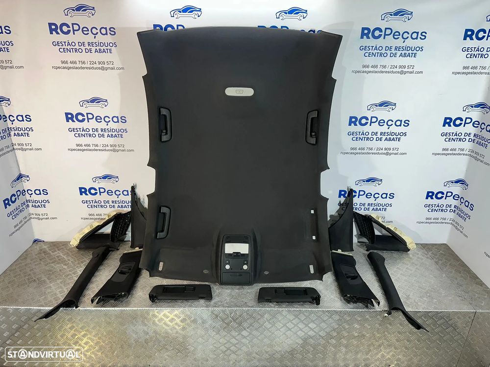 .Conjunto Interior Tecto Cúpula Preto Original Audi A4 B8 Sedan 2009 - 2016 - 2