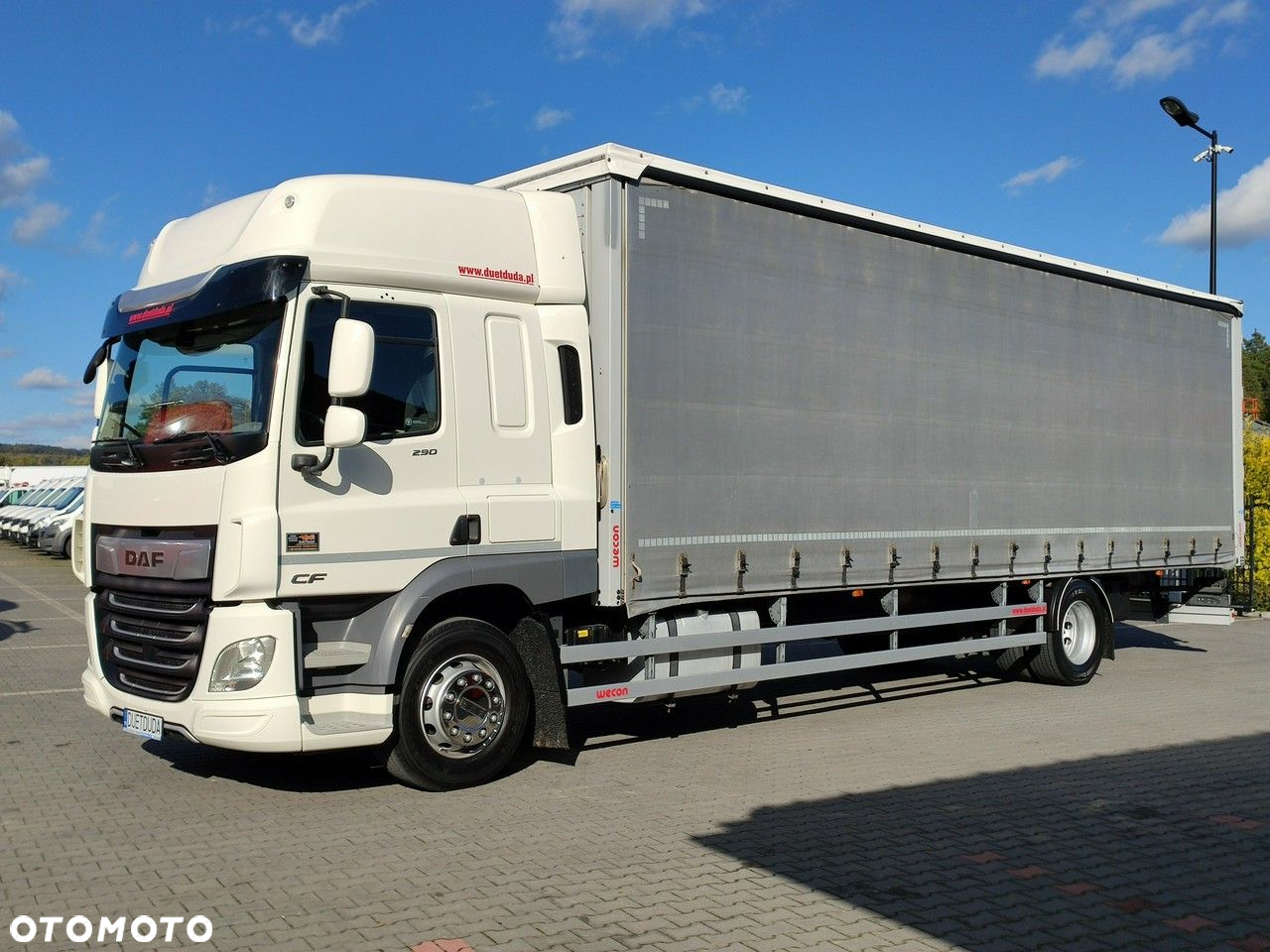 DAF CF 290 E6 Firana Tył Drzwi Dach Podnoszony / Zsuwany Długi 9.30m - 11