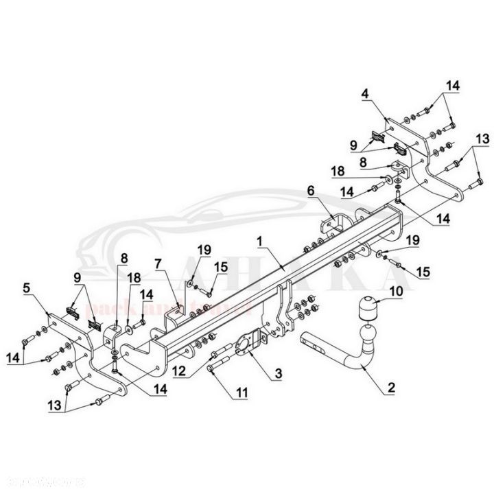 Hak Holowniczy Odkręcany Do Citroen C4 Cactus Od 2018 - 5