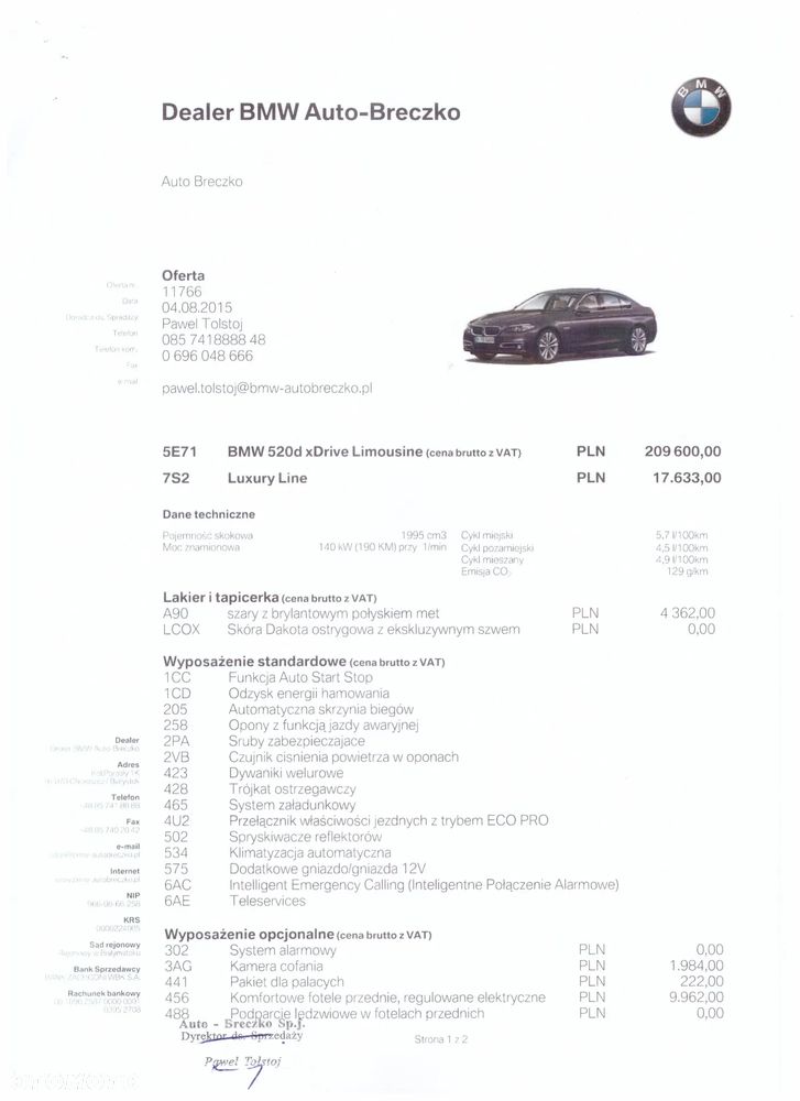 BMW Seria 5 520d xDrive Luxury Line - 30