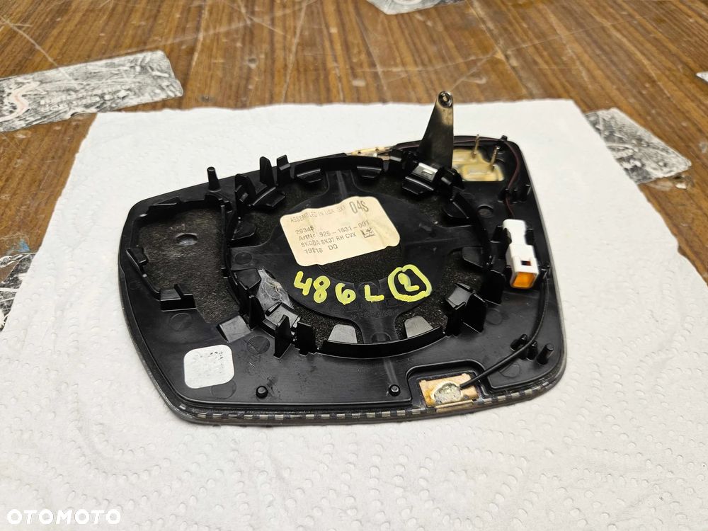 Szkło Lusterko Wkład Wkłady Fotochrom Lewy Prawy Skoda Octavia III 3 Podgrzewane Oryginalne - 35