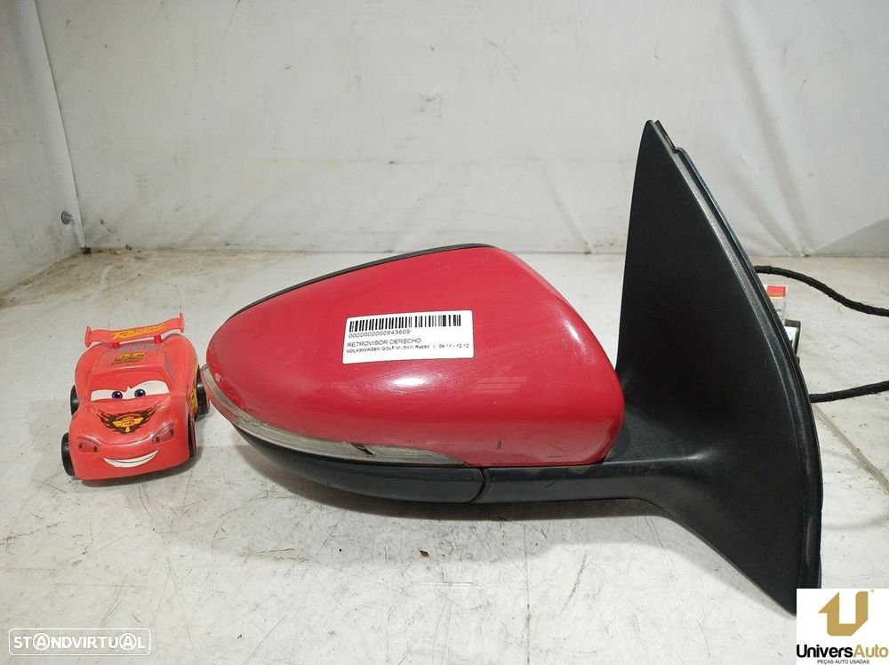 ESPELHO RETROVISOR DIREITO VOLKSWAGEN GOLF VI 2011 -5K0857508AD9B9 - 4