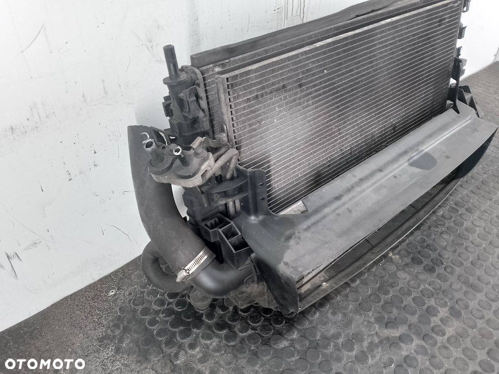 ZESTAW CHŁODNIC WODA KLIMA INTELCOOLER WENTYLATOR VOLVO V50 4N5H-19710-BD - 10