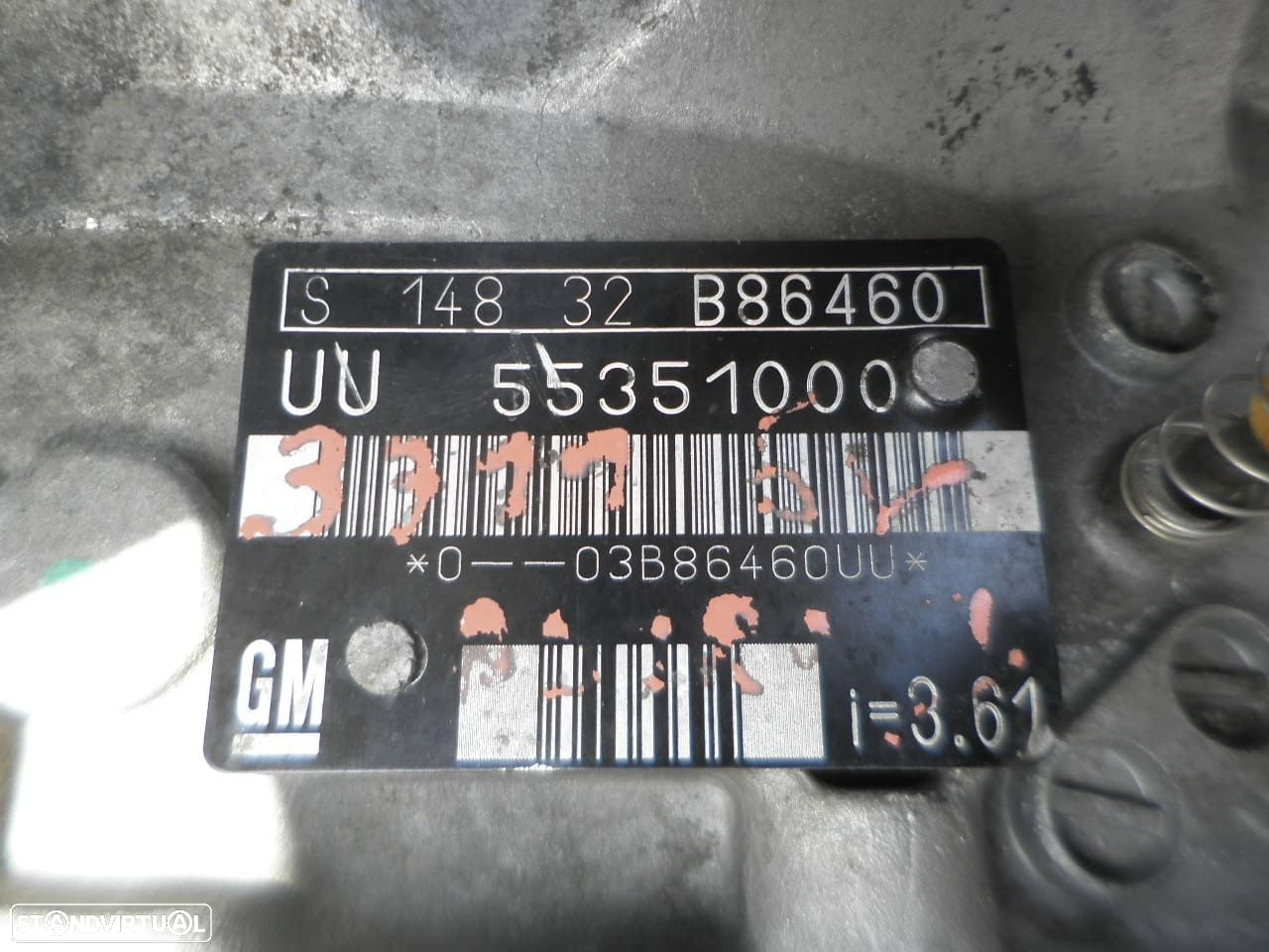 Caixa Velocidades 55351000 B86466 F35 OPEL ASTRA G 2004 2.2DTI 125CV 3P PRETO DIESEL 5V - 4