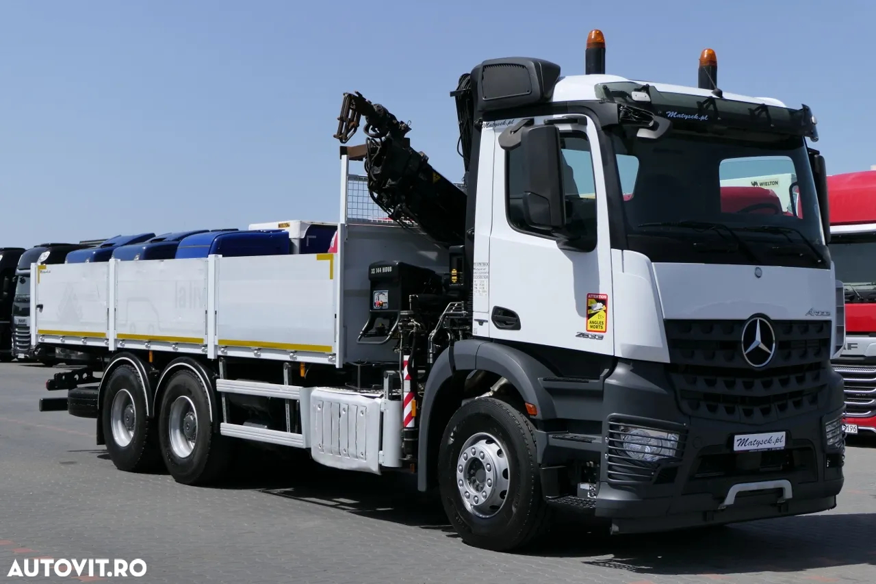 Mercedes-Benz AROCS 2633 / 6X4 / 6.55 M BOX + HDS HIAB 144 / RADIOCOMANDĂ / ROTATOR / FURCI - 20