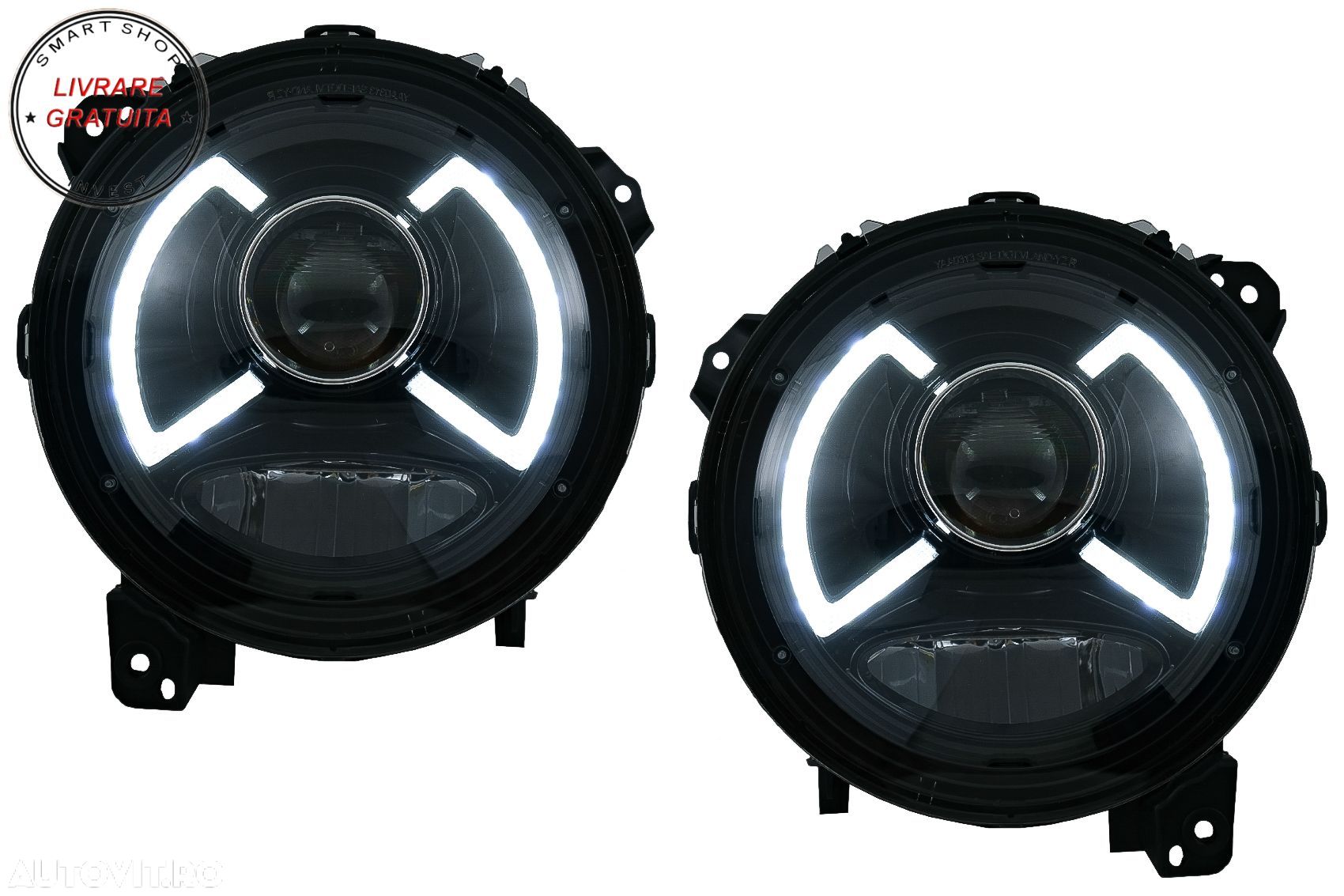 Faruri LED compatibile cu Jeep Wrangler IV JL/JLU (2018-up)- livrare gratuita - 1